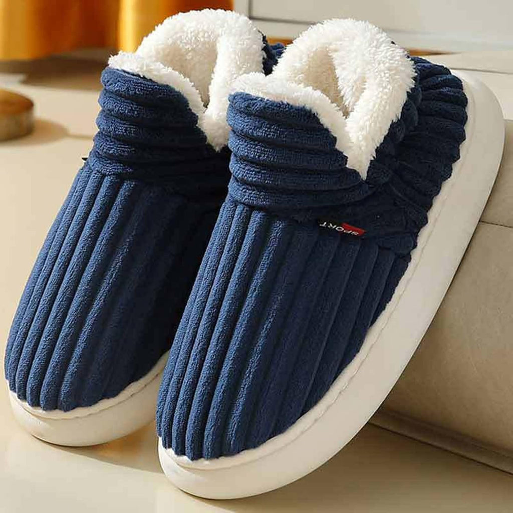 Hausschuhe Damen Herren， Winter Warm Flauschige Pantoffeln Geschlossen Baumwolleschuhe Antirutsch Bequeme Outdoor/Indoor Slippers Damenhausschuhe 2025