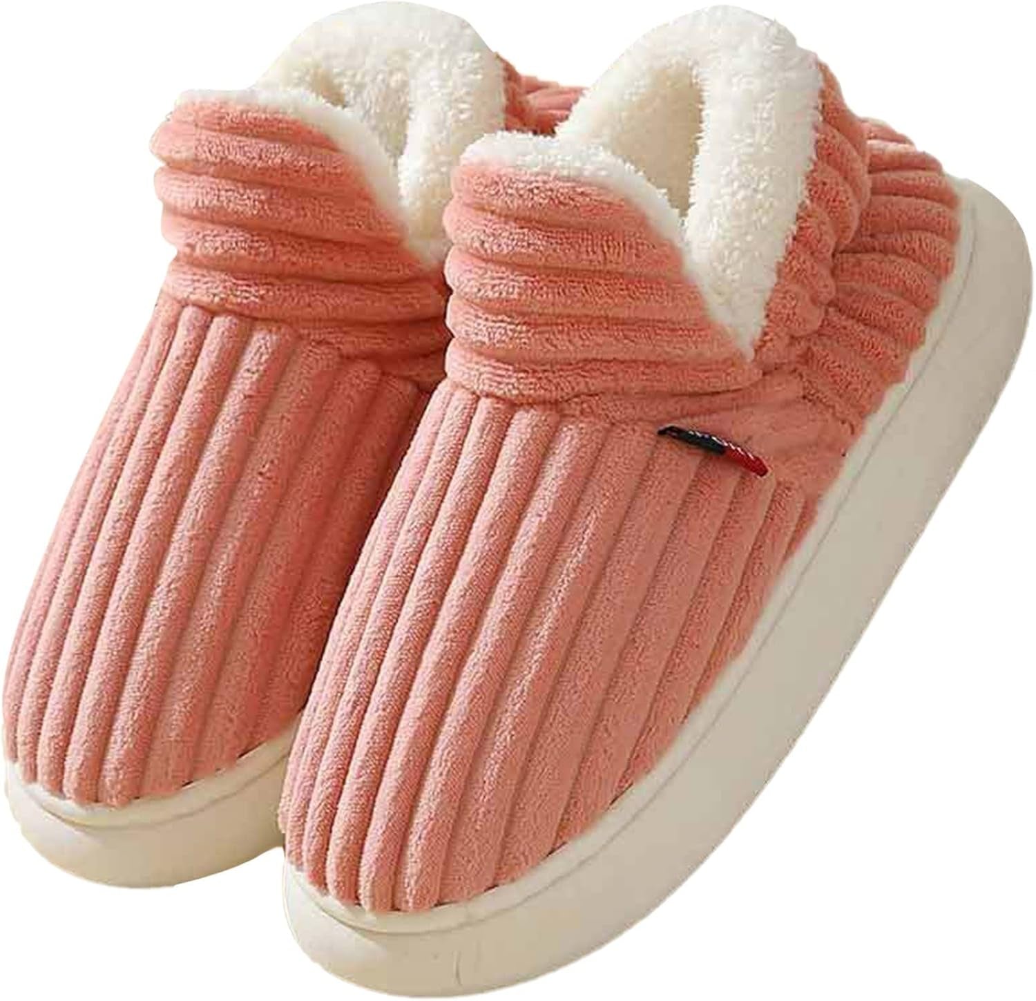 Hausschuhe Damen Herren， Winter Warm Flauschige Pantoffeln Geschlossen Baumwolleschuhe Antirutsch Bequeme Outdoor/Indoor Slippers Damenhausschuhe 2025