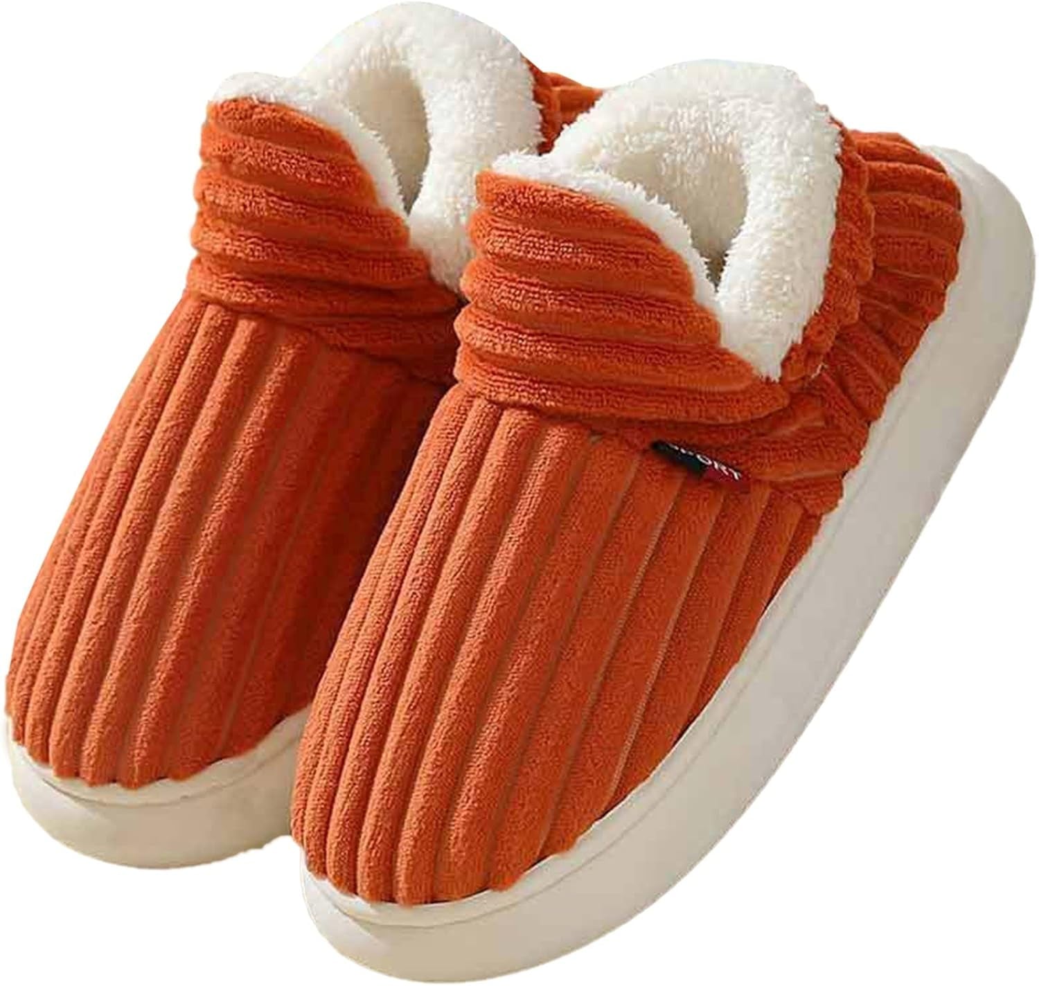 Hausschuhe Damen Herren， Winter Warm Flauschige Pantoffeln Geschlossen Baumwolleschuhe Antirutsch Bequeme Outdoor/Indoor Slippers Damenhausschuhe 2025