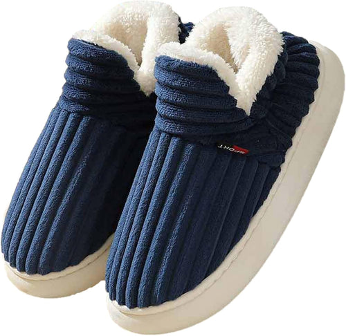 Hausschuhe Damen Herren， Winter Warm Flauschige Pantoffeln Geschlossen Baumwolleschuhe Antirutsch Bequeme Outdoor/Indoor Slippers Damenhausschuhe 2025